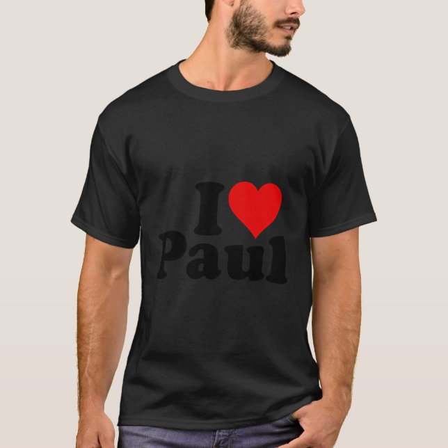 Camiseta Yo amo a Paul (Anverso)