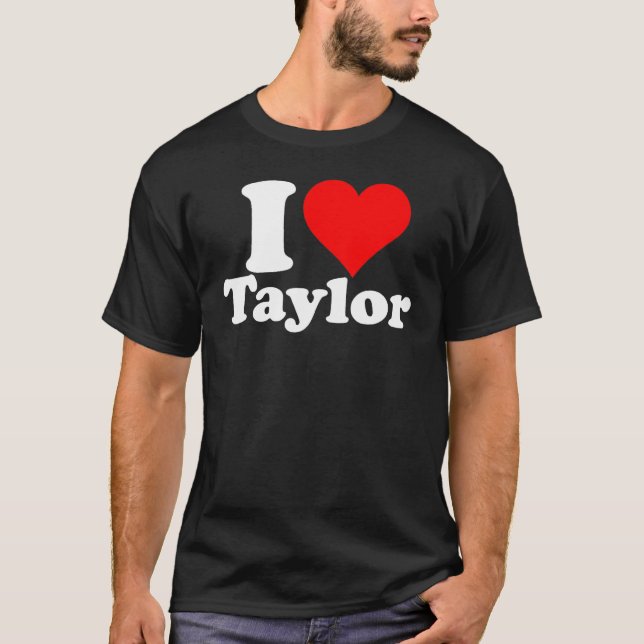 CAMISETA YO AMO A TAYLOR (Anverso)