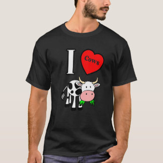 Camiseta Yo amo las vacas del corazón