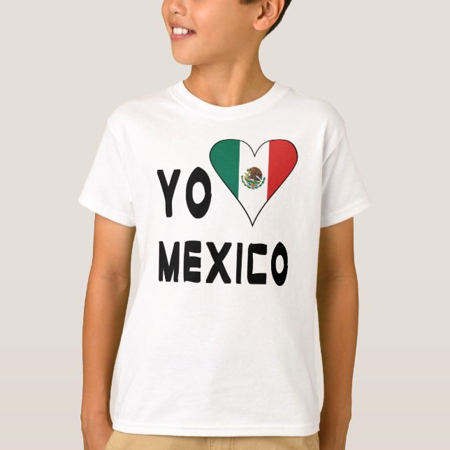 Camiseta Yo Amo Mexico Niño (Anverso)