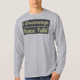 Camiseta "¡Yo animo a hablar de paz!" Diseño Cuto. ¡Hazte c