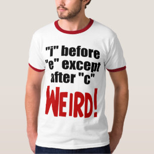 Camiseta "yo" antes de lengua inglesa divertida de "e" -