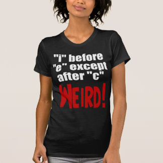 Camiseta "yo" antes de lengua inglesa divertida de "e" -