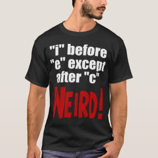 Camiseta "yo" antes de lengua inglesa divertida de "e" -