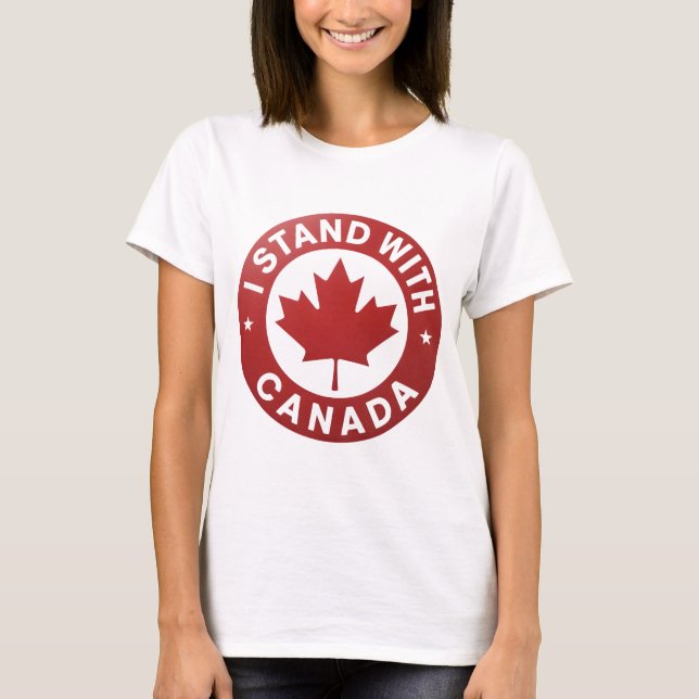 Camiseta Yo apoyo a Canadá (Anverso)