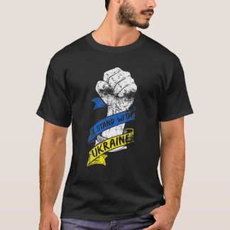 Camiseta Yo apoyo a Ukr con la cinta de poder de la bandera