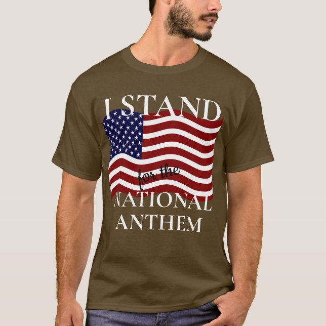 Camiseta Yo apoyo el himno nacional (Anverso)
