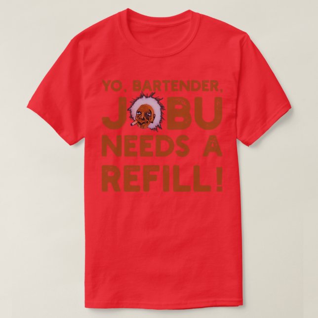 Camiseta Yo bartender Jobu necesita una recarga (Diseño del anverso)