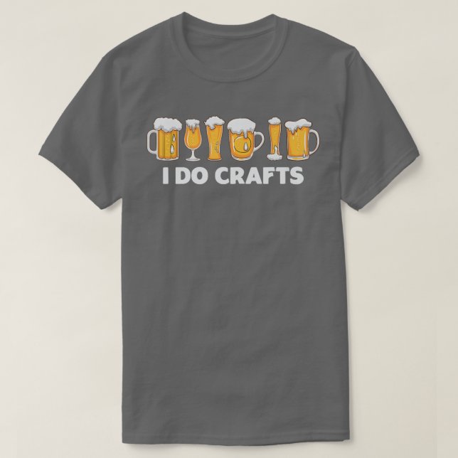 Camiseta Yo bebo cerveza de artesanía alcohólica  (Diseño del anverso)