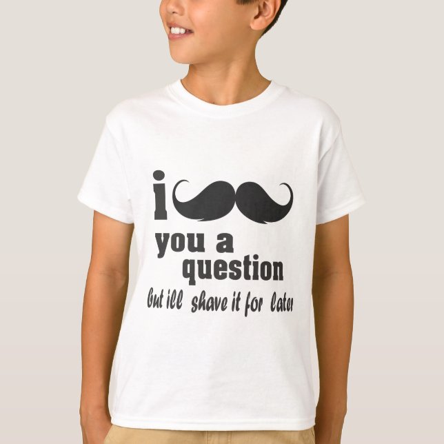 Camiseta yo bigote una pregunta (Anverso)