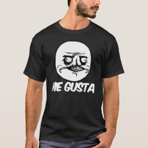 Camiseta yo cara cómica del meme de la rabia del gusta