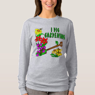 Camiseta Yo cavo jardinería diciendo