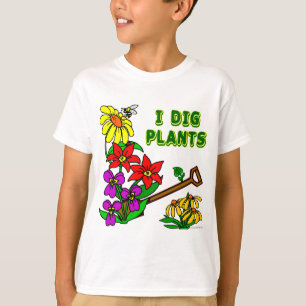 Camiseta Yo cavo plantas jardineras diciendo