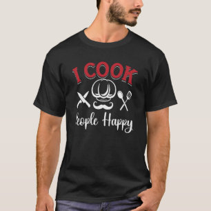 Camiseta Yo cocino gente feliz por cocineros y cocineros