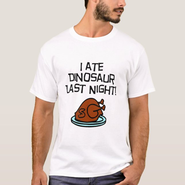 Camiseta Yo comí el dinosaurio (Anverso)