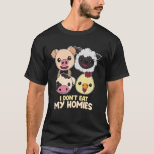 Camiseta Yo Comí Mi Buddy Vegetarian Vegetarian En Vivo