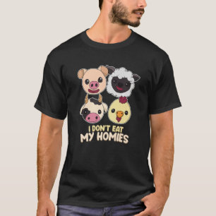 Camiseta Yo Comí Mi Buddy Vegetarian Vegetarian En Vivo