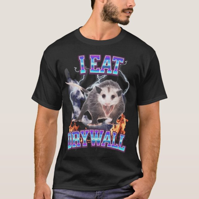 Camiseta Yo como Drywall Possum (Anverso)