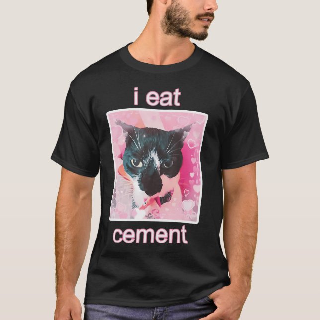 Camiseta Yo como gato de cemento (Anverso)