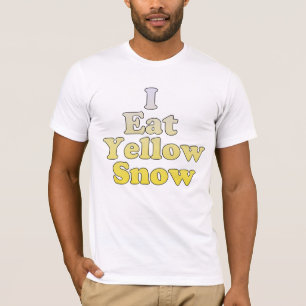 Camiseta Yo como nieve amarilla