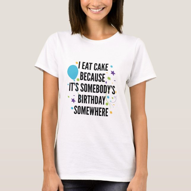 Camiseta Yo Como Pastel (Anverso)