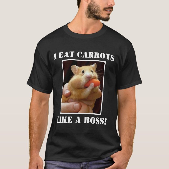 CAMISETA ¡YO COMO ZANAHORIAS COMO BOSS! (Anverso)