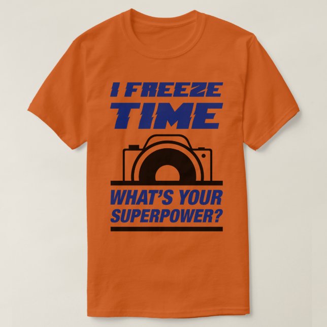 Camiseta Yo congela el tiempo (Diseño del anverso)