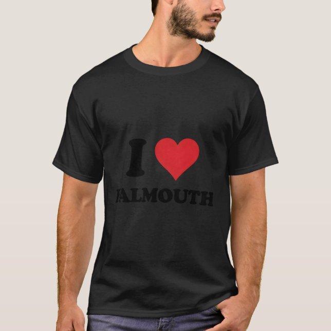 Camiseta Yo corazón a Falmouth Amo Reino Unido (Anverso)