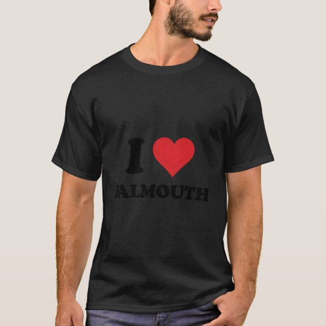 Camiseta Yo corazón a Falmouth Amo Reino Unido (Anverso)