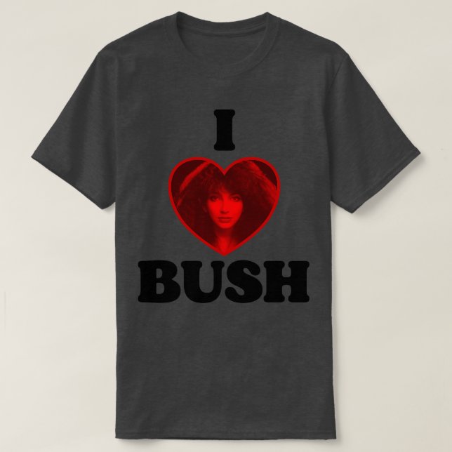 Camiseta Yo corazón a Kate Bush (Diseño del anverso)