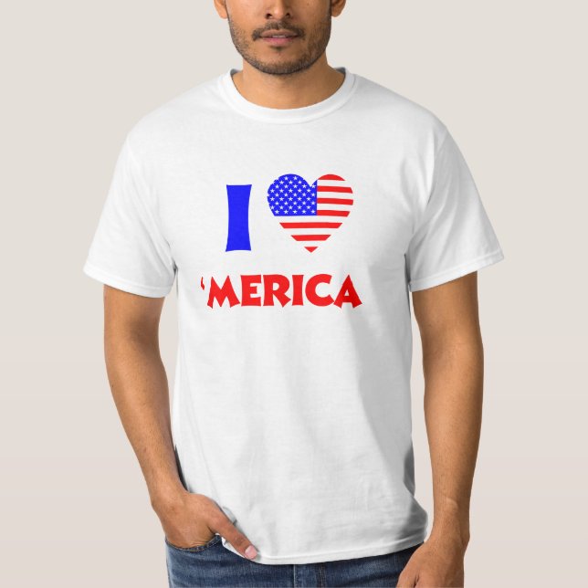 Camiseta Yo corazón América (Anverso)