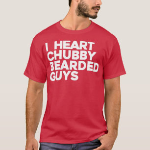 Camiseta Yo Corazón Chubby Hombres Con Cabeza