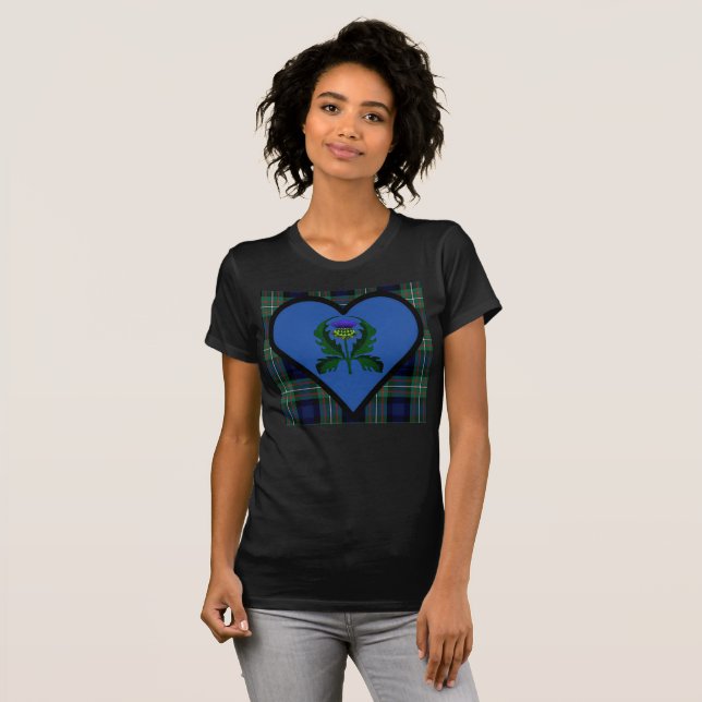 Camiseta Yo "corazón" Escocia (Anverso completo)