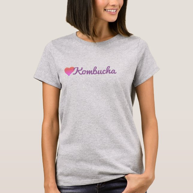 Camiseta Yo corazón Kombucha (Anverso)