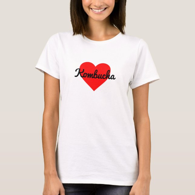 Camiseta Yo corazón Kombucha (Anverso)
