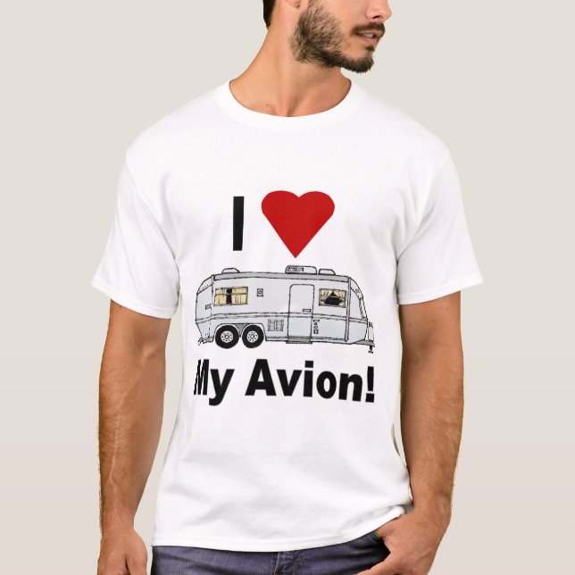 Camiseta Yo corazón mi Avión lleno (Anverso)