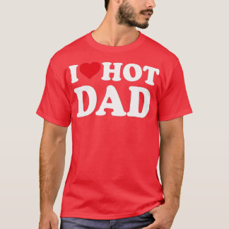 Camiseta Yo Corazón Papá Caliente Me Encanta Papá Caliente