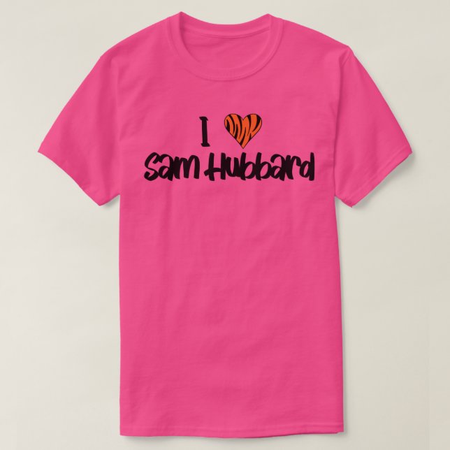 Camiseta Yo corazón Sam Hubbard (Diseño del anverso)