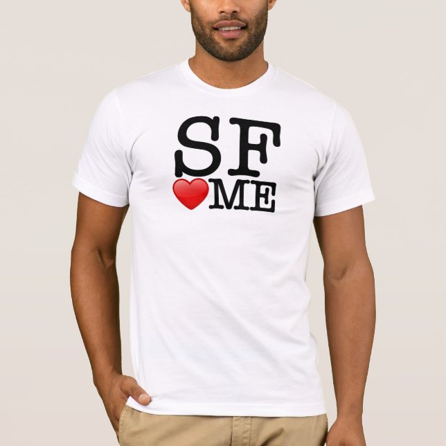 Camiseta Yo corazón SF, corazón de SF (Anverso)