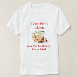 Camiseta Yo corro por vivir, se agradecen propinas