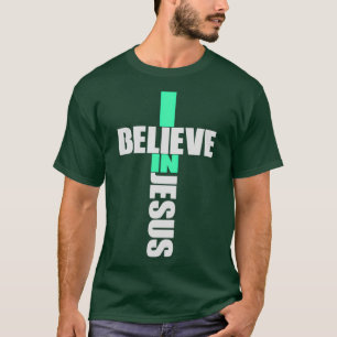 Camiseta Yo Creo En Jesús Cruzando El Cristianismo