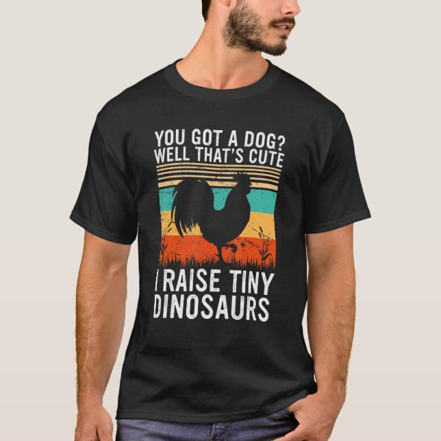 Camiseta Yo crio a pequeños dinosaurios de granjero de carn (Anverso)