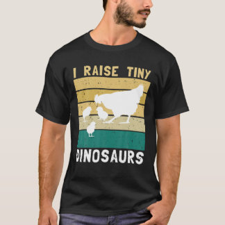 Camiseta Yo crio a pequeños dinosaurios divertidos amantes