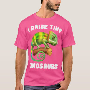 Camiseta Yo crio a pequeños dinosaurios divertidos Chameleo