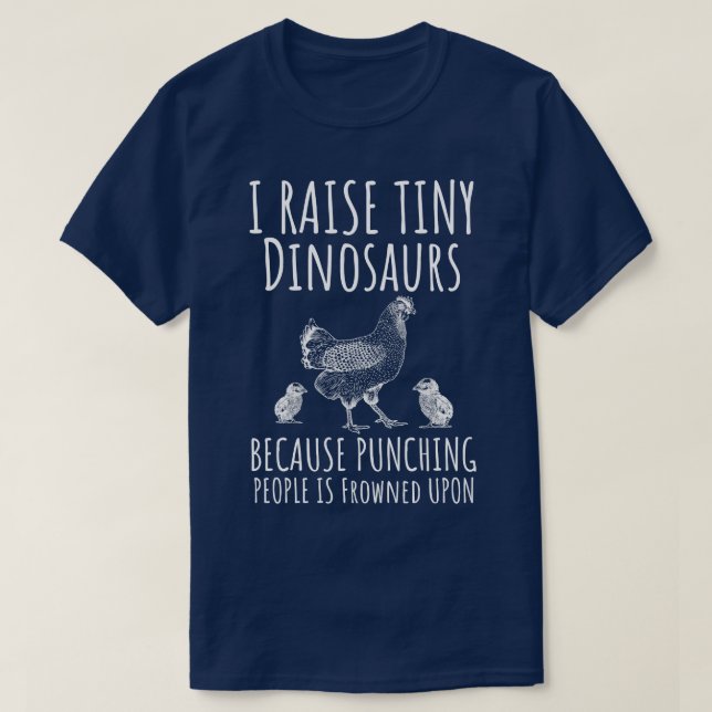 Camiseta Yo crio a pequeños dinosaurios divertidos que ador (Diseño del anverso)