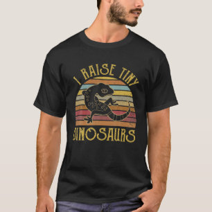 Camiseta Yo crio a pequeños dinosaurios Leopardo Gecko Vint