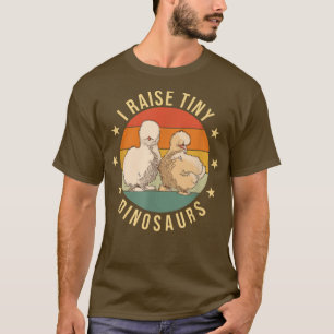 Camiseta Yo crio diminutos dinosaurios Granjero Pollo Silki