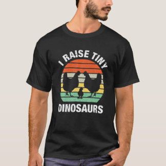Camiseta Yo crio dinosaurios pequeños de pollo