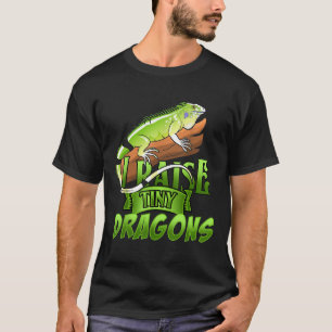 Camiseta Yo crio dinosaurios pequeños en Iguana gráfico