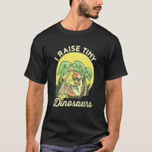 Camiseta Yo crio dinosaurios pequeños para relajar el amor